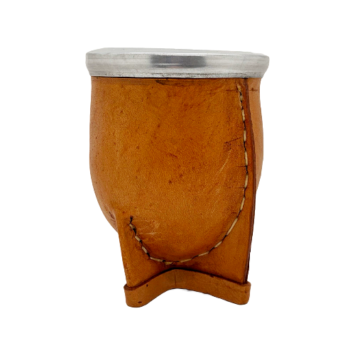 Handcrafted Tradition Leather-Wrapped Mate Cup